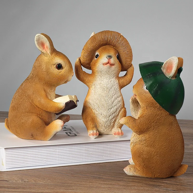 New Design High Quality Souvenirs Christmas Gift Customized small resin animal Logo Style Pcs Material figurines