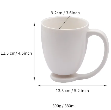 High-Value Household Suspended Ceramic Water Cup Simple Custom Logo Office and Back to School Coffee Mug Europe Design Style