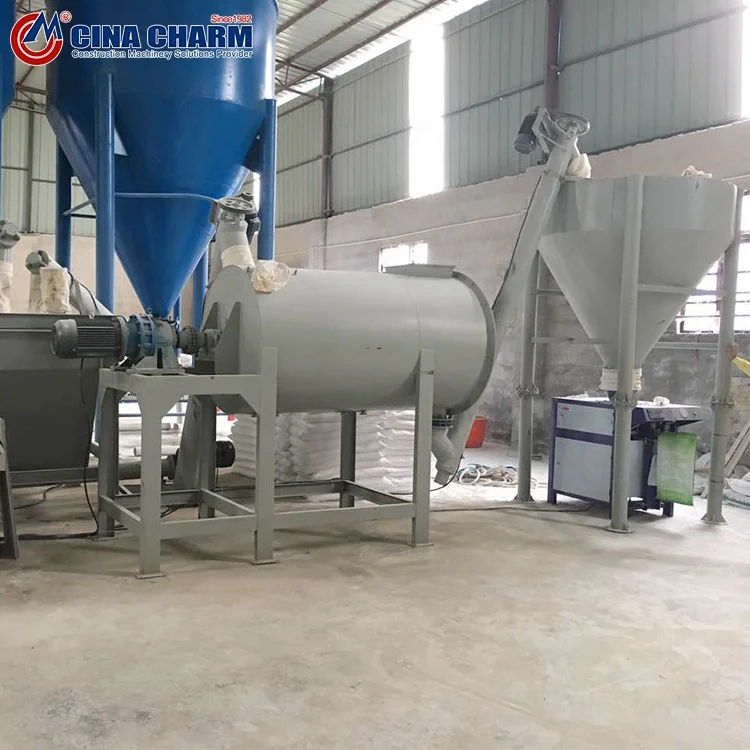 New Construction Machine Simple Dry Mortar Plant Wall Putty Tile Adhesive