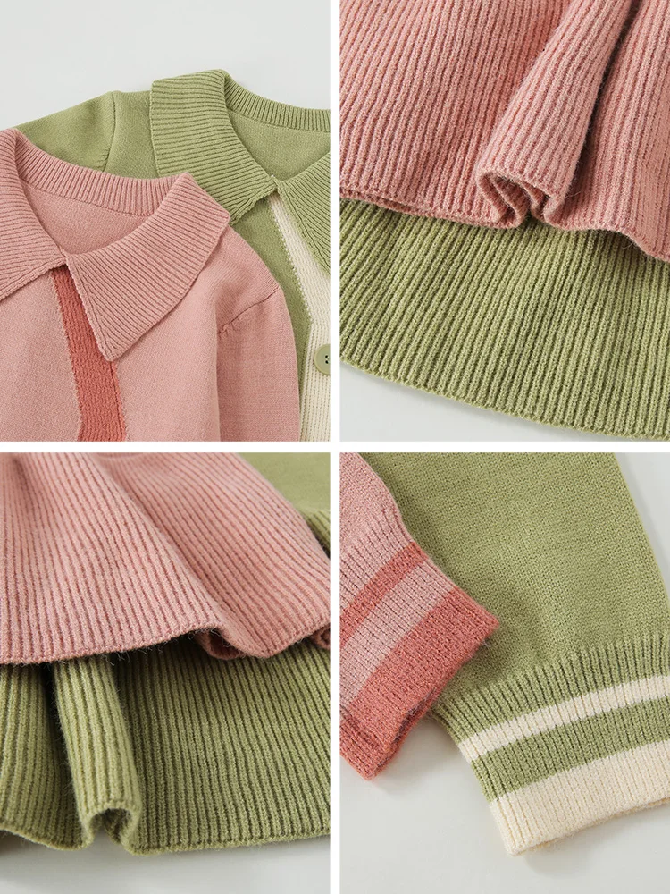 2020 Latest new arrival doll collar long sleeve loose fit pregnant women fishtail knit long sweater dress