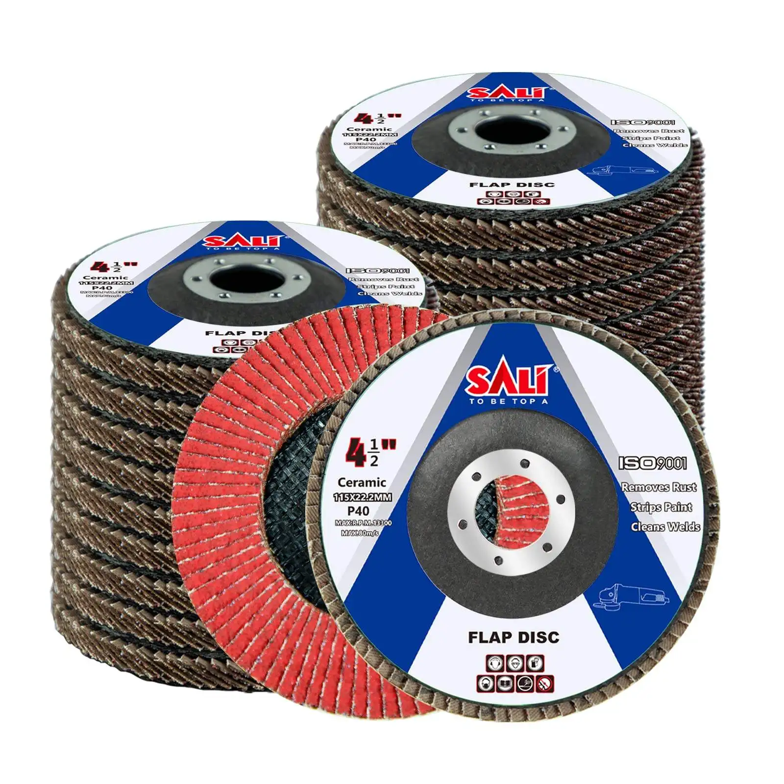 SALI new arrived 4.5 inch abrasive polishing wheel wholesale ceramic alumina flap disc