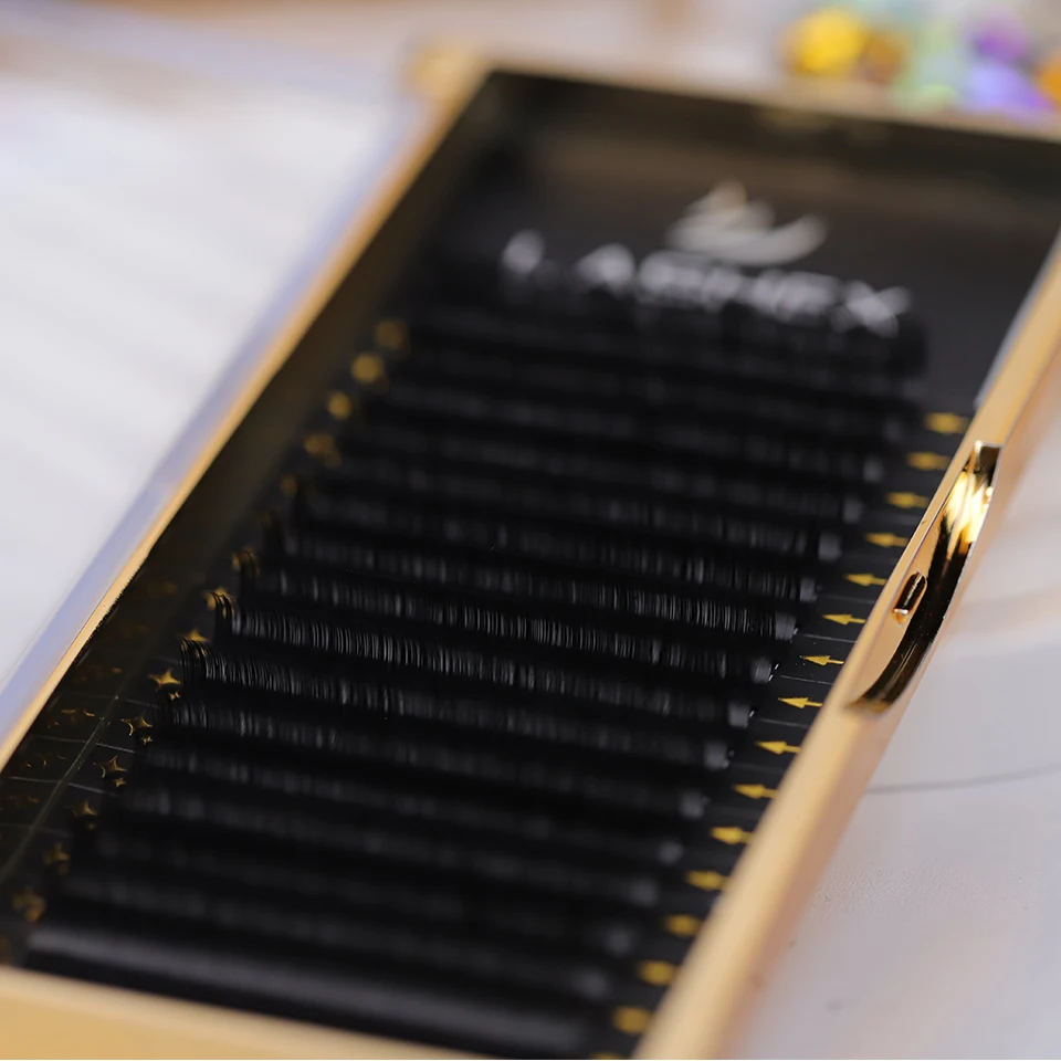 Wholesale price matte lash best quality cashmere mink volume lashes private logo eyelash extension Korean PBT fiber