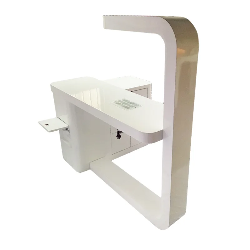 Nail Salon Furniture Set Nail Bar Station Dryer Desk Dust Collector Manicure Led light Nail Table