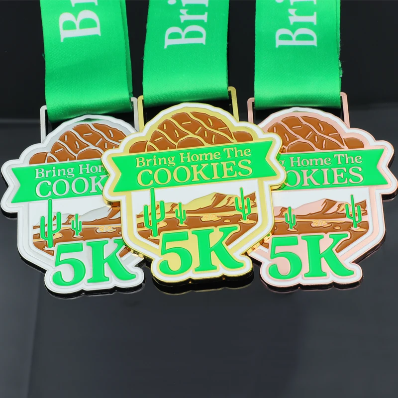 Manufacturer Custom Metal Trophy Cups Awards Blank 5K 10K 21K Marathon Running Finish Sport Marathon Medal