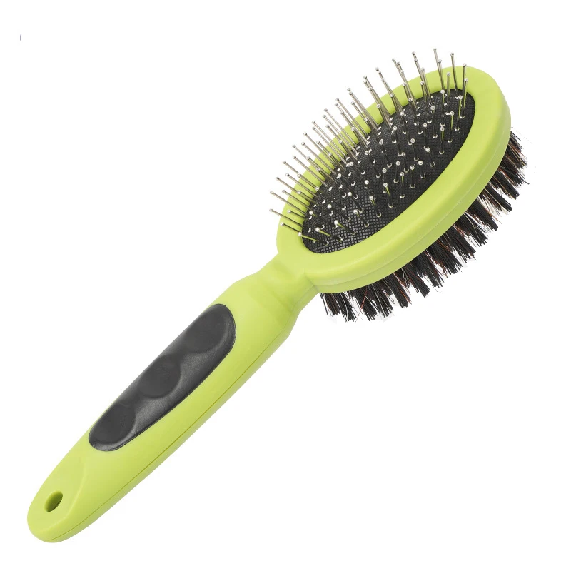 2 IN 1 Pet Brush Cat Hair Removal Massage Slicker Brush Double Side Pet Comb