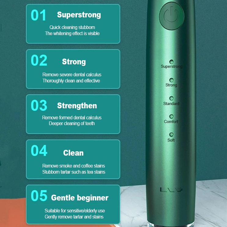 Ultrasonic Electric Toothbrush Rechargeable 3 In 1 Tartar Scaler Set Dental Calculus Remover Dental Equipment Home Use