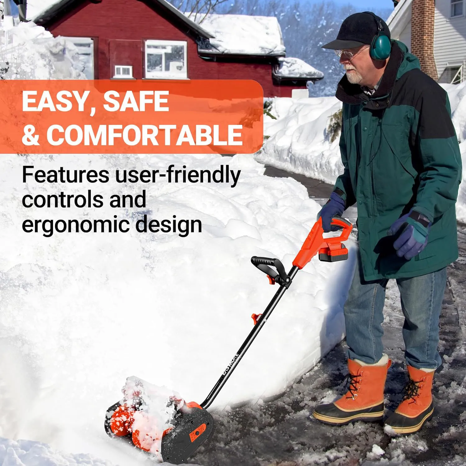 20v cordless electric snow cleaning shovel high pressure tools handheld motorized electric blower battery snow shovel
