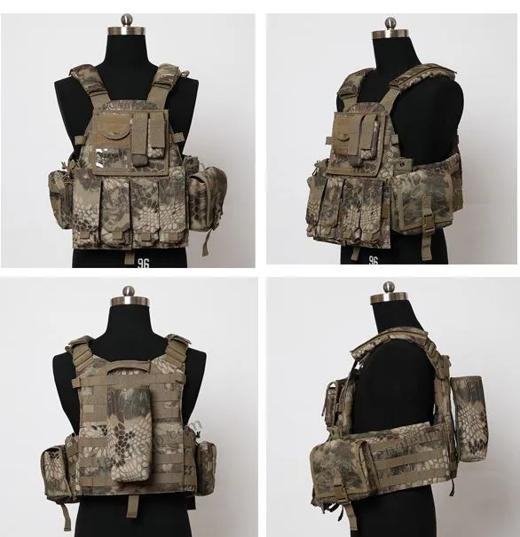 Outdoor Molle Tactical Vest with Pouches Camouflage Vest