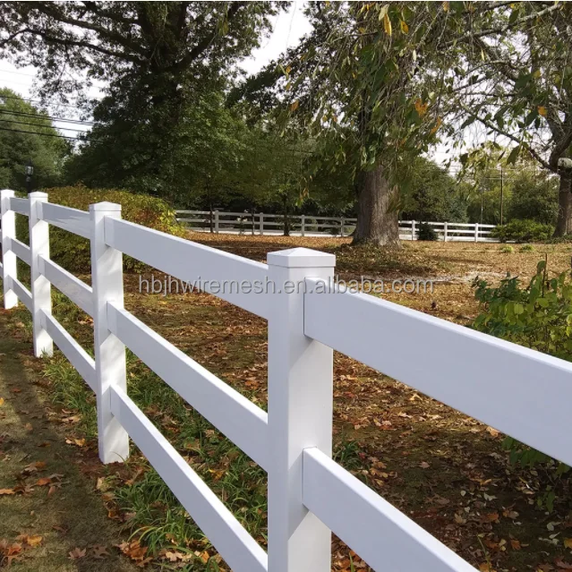 Top Quality 3Rails Vinyl/Plastic/PVC Safety Fence For Horse Riding Arena