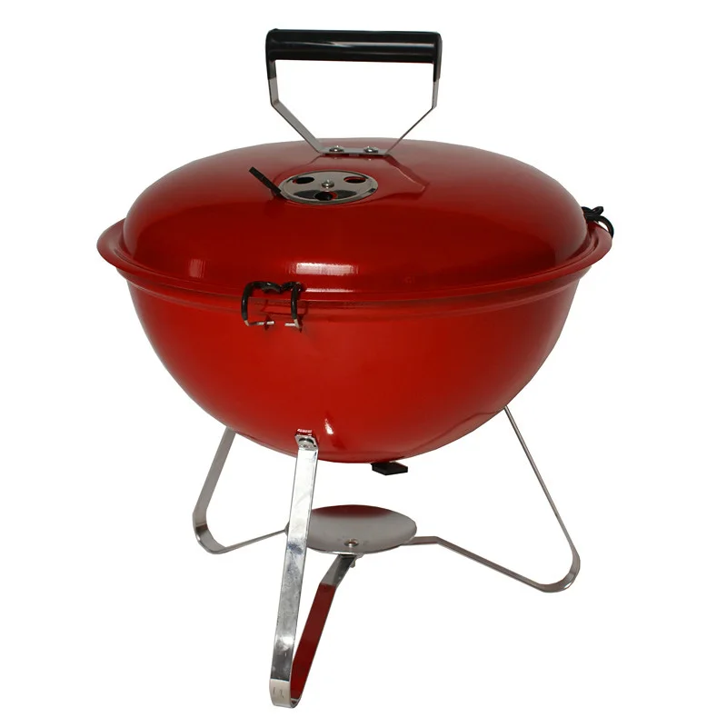 14' Round type charcoal bbq grill for camping