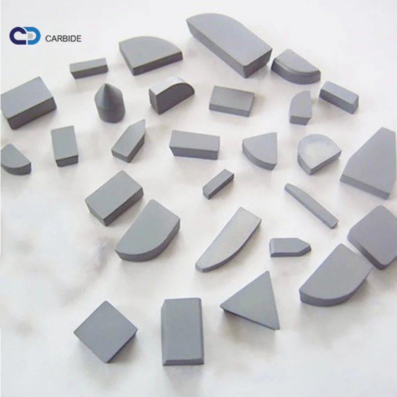 High quality k10 k20 k30 cemented carbide welding tips yt15 brazed cutter insert yg6 yg8 soldering tungsten carbide brazing tip