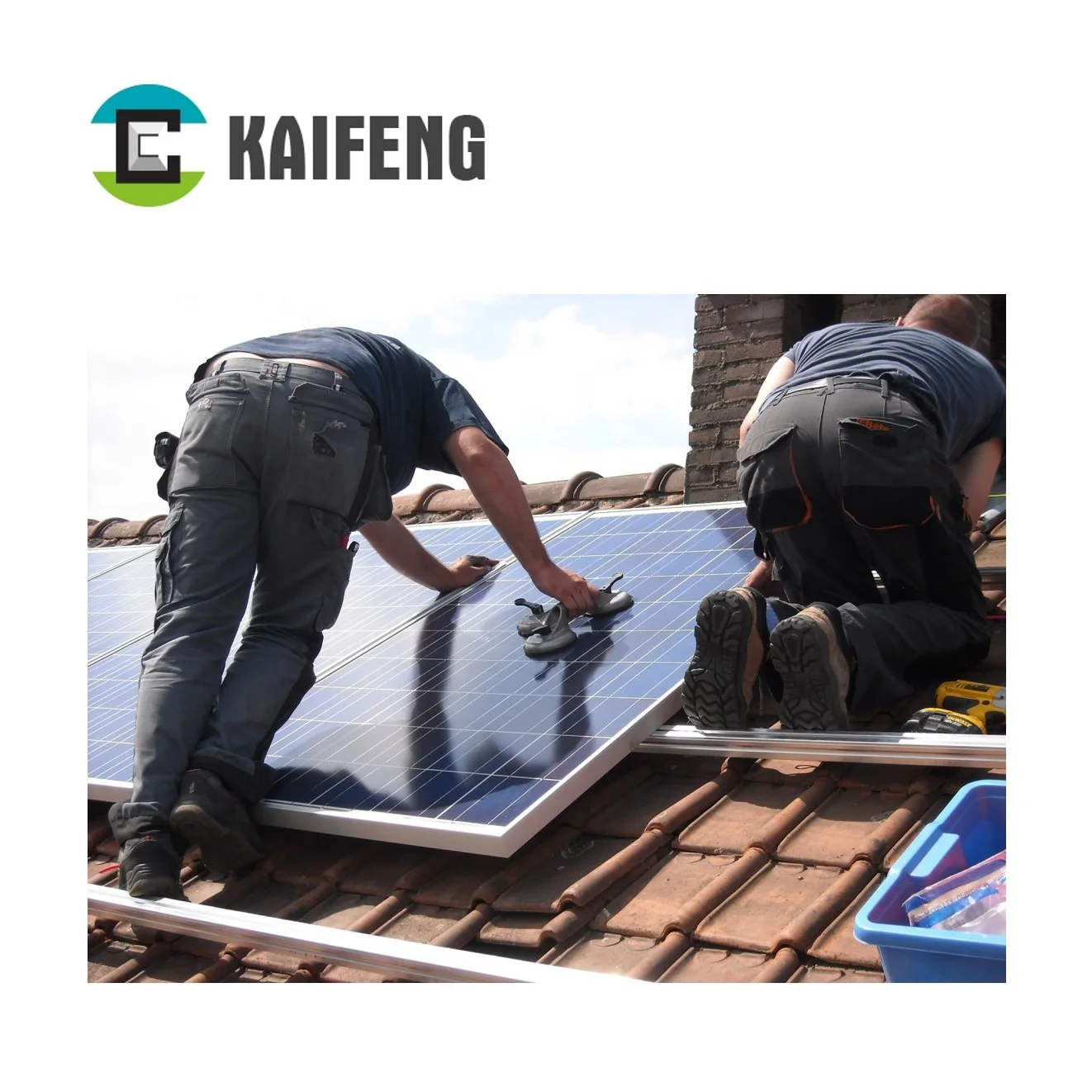 Germany House Distributed solar roof tiles photovoltaic system Galvanizing solar railings pv mounting system