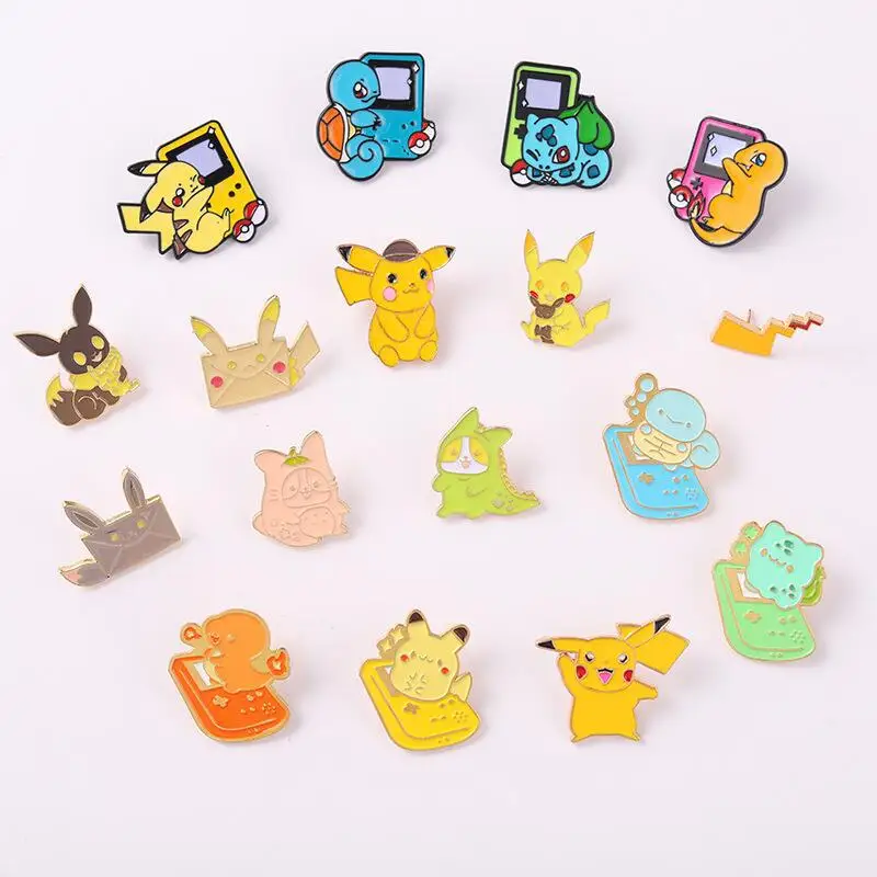 Colorful customized Foreign trade hot-selling animation cartoon character shape small fire dragon brooch enamel pin
