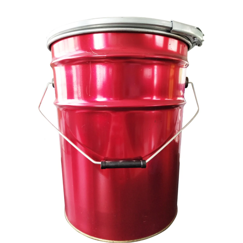 metal barrel 16 liter paint bucket paint buckets with iron hoop