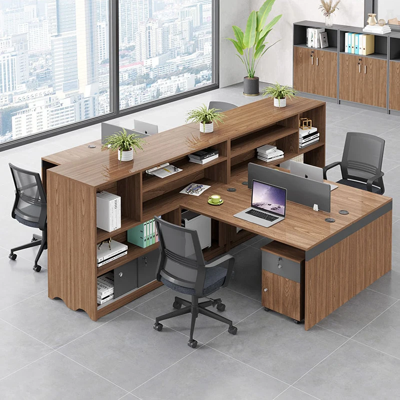 BGZ-11 Escritorio Mesa De Trabajo Modern Office Desk Furniture Staff l Shaped Table Work
