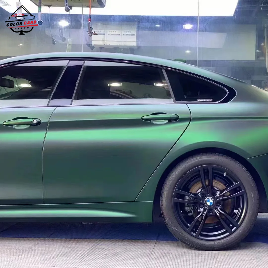 Venom Green Matt Metallic Wrap 3M Auto Protective Film 1.52*18M ACE Wrap Adhesive Film Auto Wrap Car Body Film