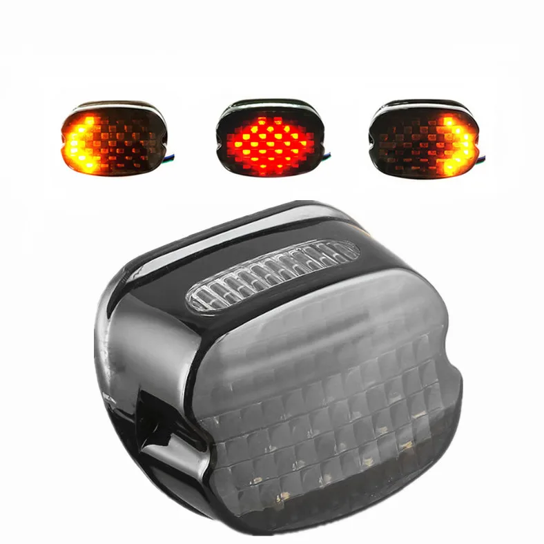 LED Tail Brake Light Indicator Light Low Profile Motorcycle Lighting System For Harley Dyna Road King