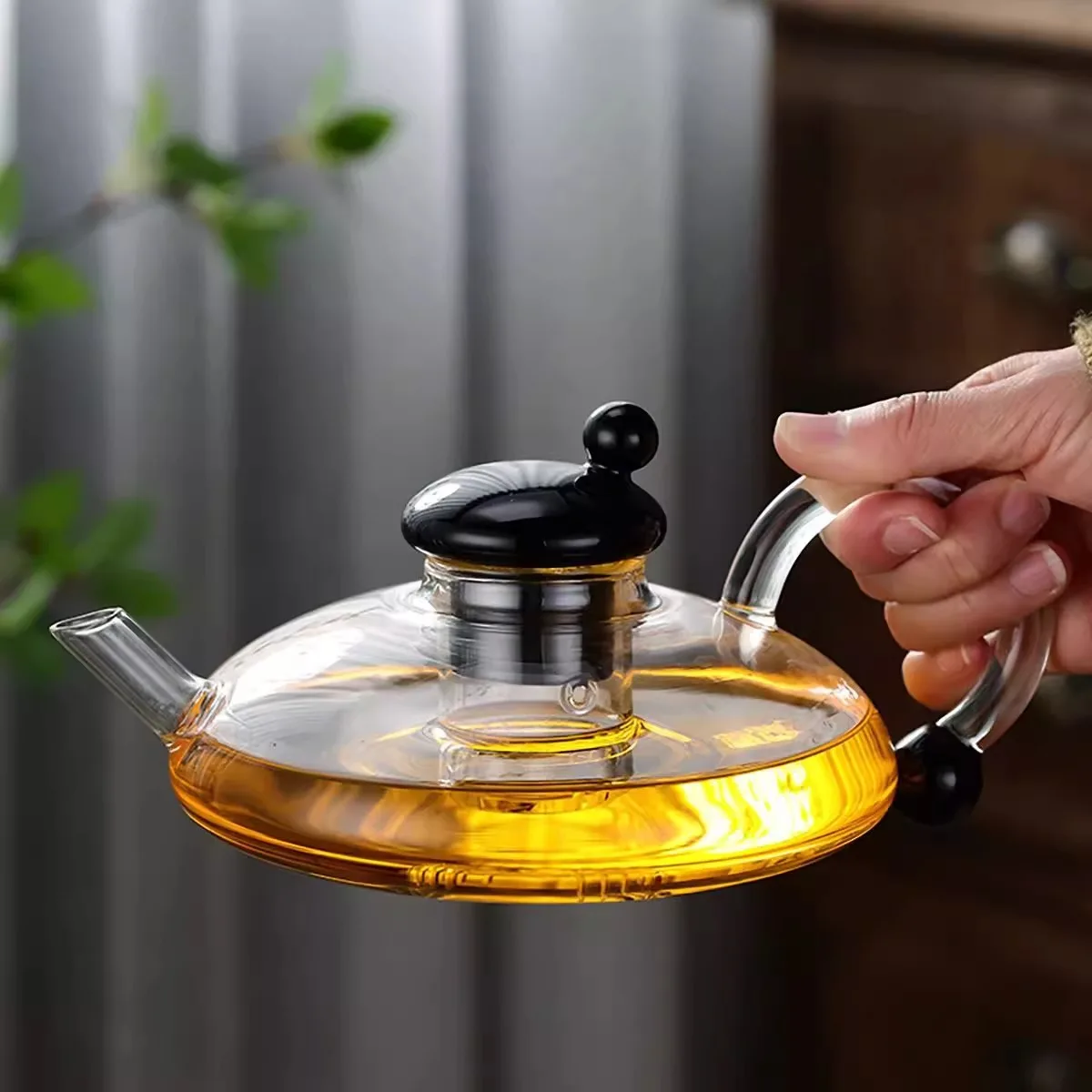 Tea Pot Heat-resistant Glass Maker Household Flower Tea Water Separation Electric Ceramic Stove Kettle Tea Set