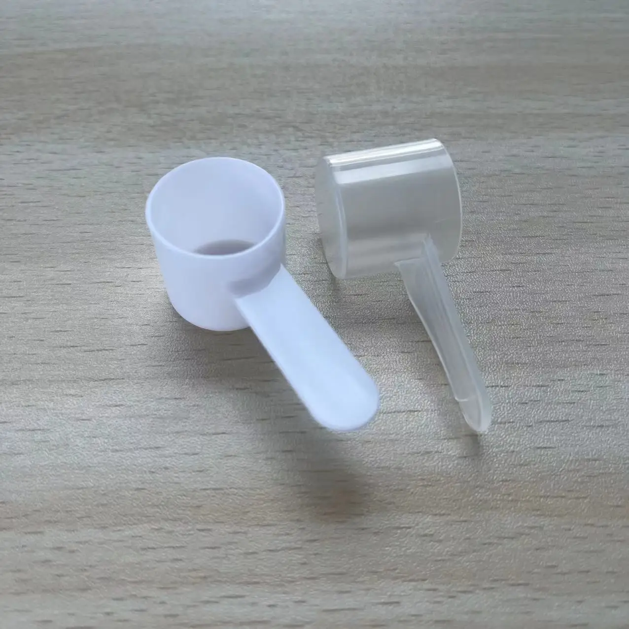 7.5ml plastic PP scoop white transparent measuring powder spoon 7.5CC short handle scoop