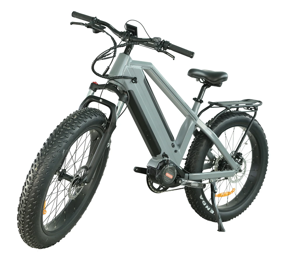 2024 newest style electric bicycle 26 inch wide tire electric fat tire bike portable battery city electric bike for man