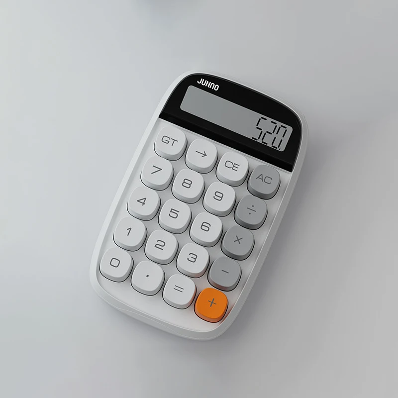 Mechanical Switch Calculator,Pink Calculator Cute 10 Digit Large LCD Display and Buttons,Calculator with Large LCD Display