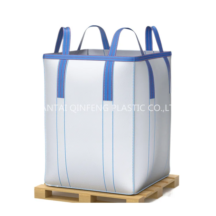 1 Tonner 1.5 Tons PP Bulk Jumbo Big Bag FIBC Packaging Bag For Rice Grain Starch Cassava Cement Landscaping