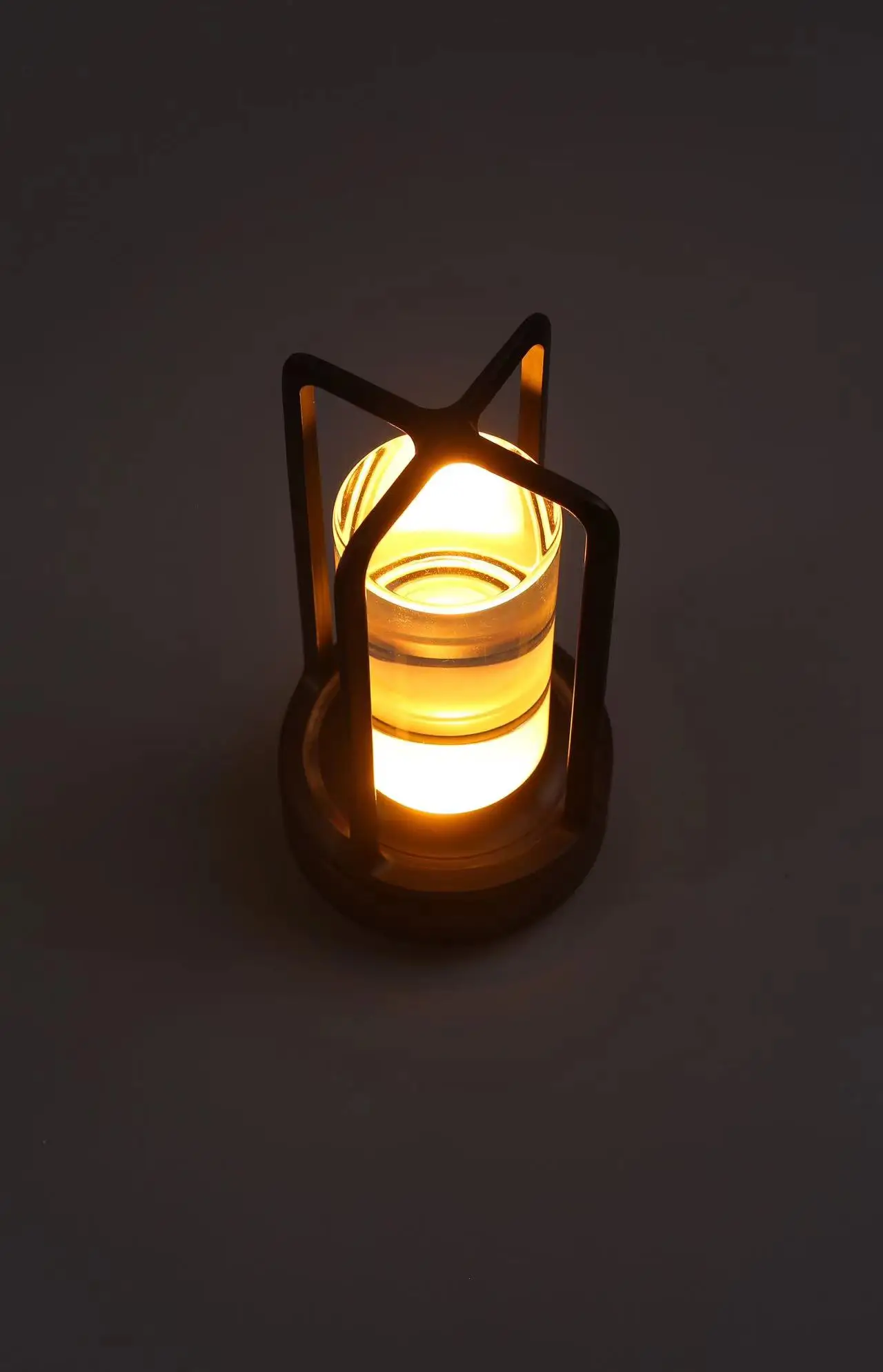 Nordic stylish Industrial Style portable Lamp Cafe Bar Table Outdoor Ambient Lantern Light Restaurant Night Lights