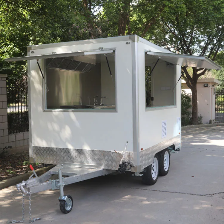 China Ice Cream Truck Food Trailers Fully Equipped Foodtruck Food Kiosk Street Food Car Hotdog Trailer