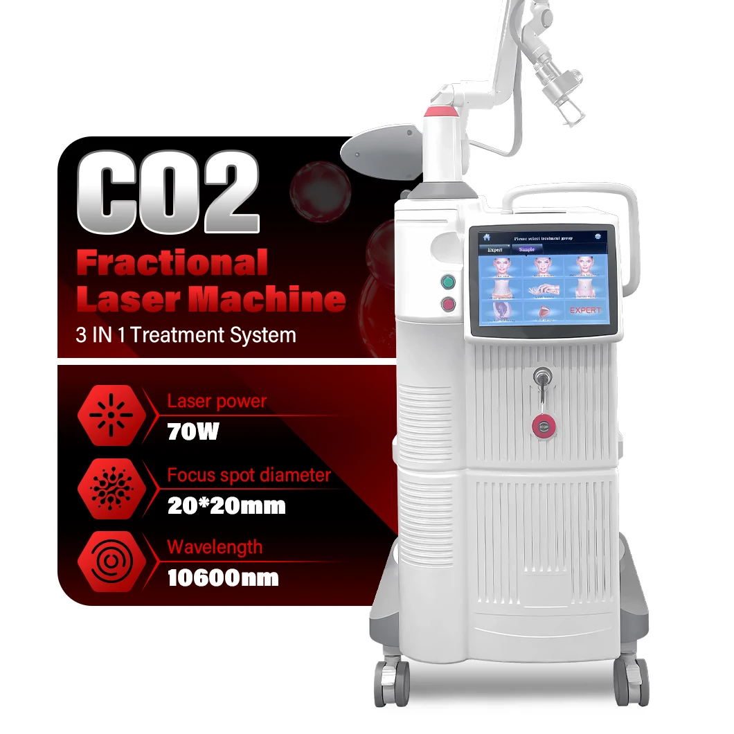 70W Professional Fotona Fractional Co2 Laser 2024 Medical 10600nm Vaginal Tightening Co2 Fractional Laser Machine