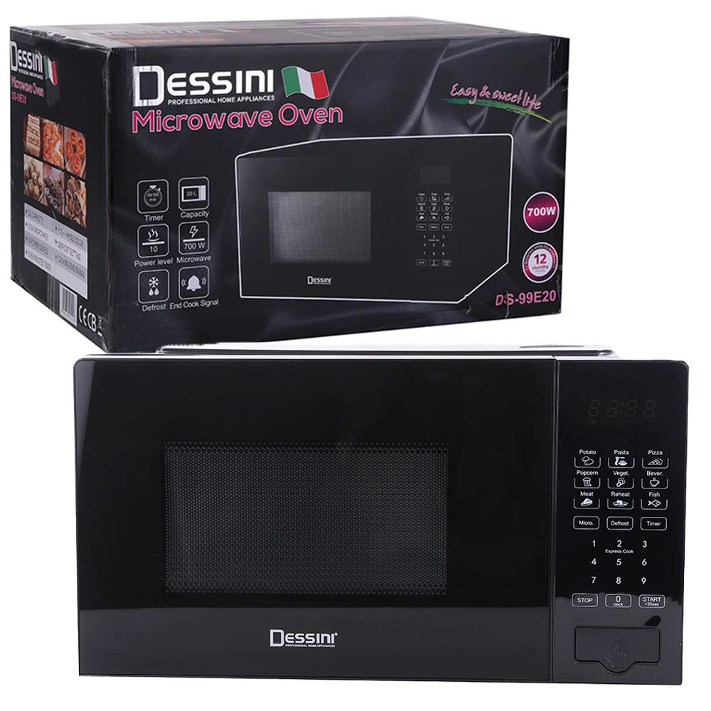 Dessini Multifunctional Electric Digital Microwave Oven With Grill Commercial With Led Display