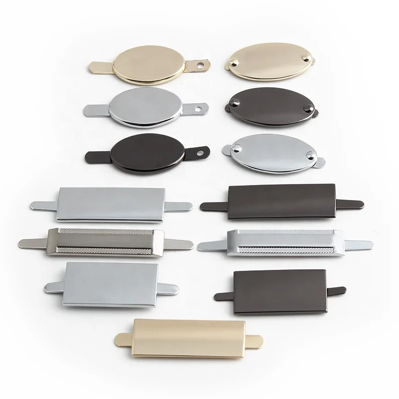 Fashion Bag Accessories Custom Name Logo Tags Plate Metal Accept  Laser Engraved Name Brand Logo For Handbag