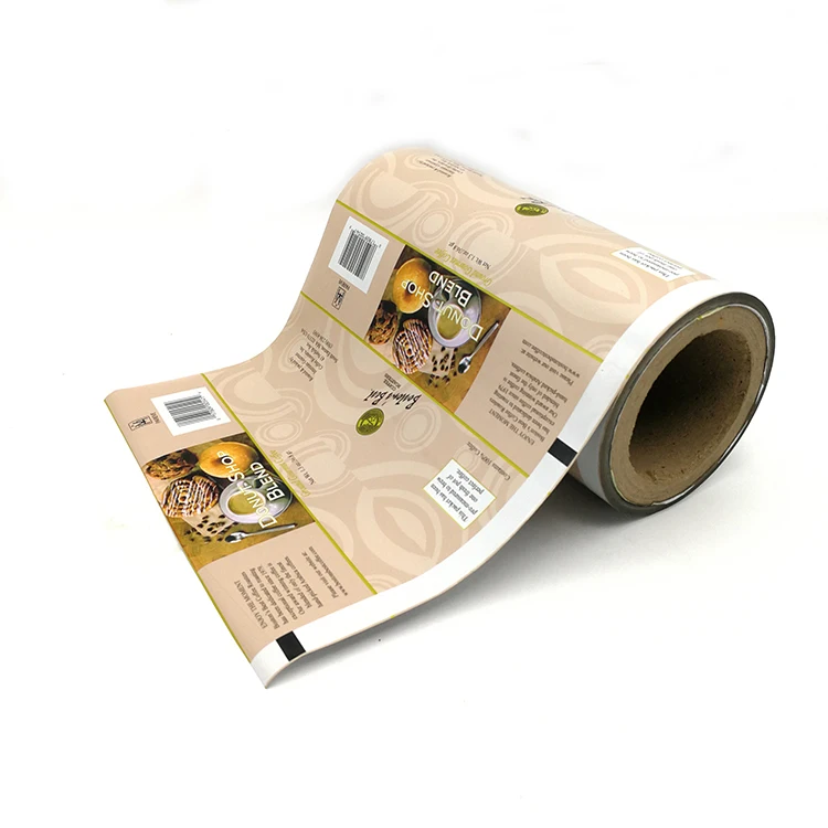 Custom Metalized Packing Sachet Film Roll Laminating Glossy Laminating Plastic Film In Rolls