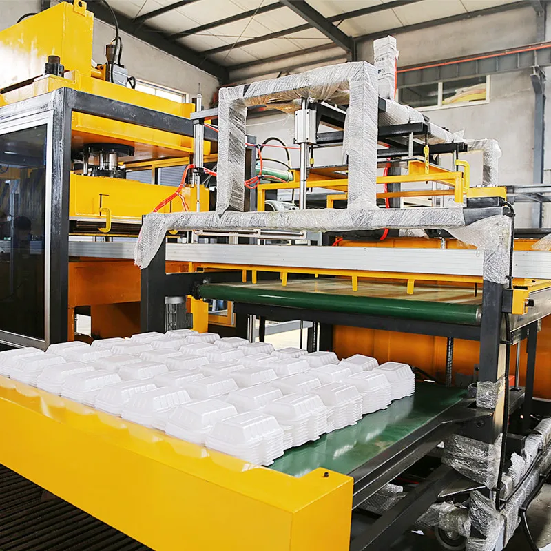 disposable Polystyrene PS plastic thermocol food box container plate making machine price in Pakistan