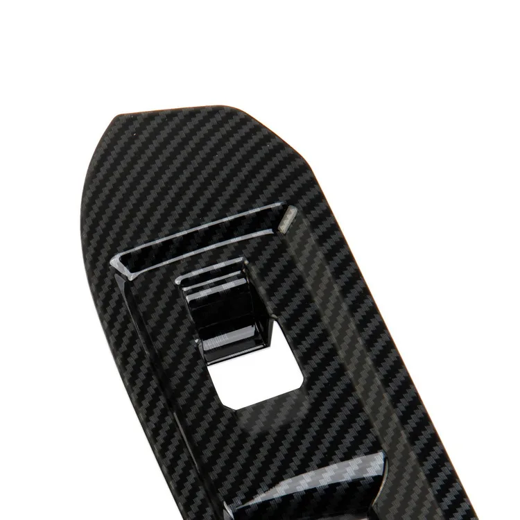 Carbon fiber style car accessories interior decorative door window lift switch panel trims cover for Toyota Tacoma 2024