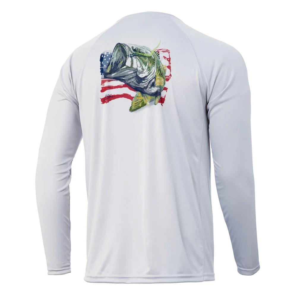 Custom LOGO Breathable Long Sleeve Dry-Fit fishing wear Quick Dry UV Protection spf UPF 50 Durable Polyester men fishing shirt