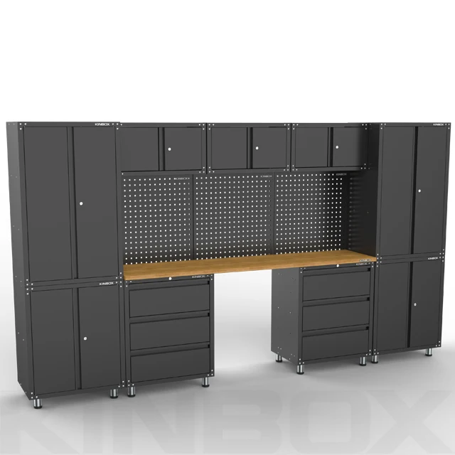 13 Pieces garage furniture storage cabinet with Magnetic Latches for Home Use