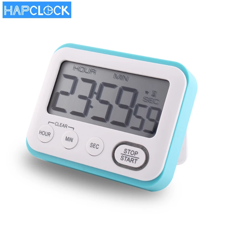 Светодио дный мигающий бесшумный таймер большой цифровой дисплей Обратный отсчет кухонный таймер с магнитом