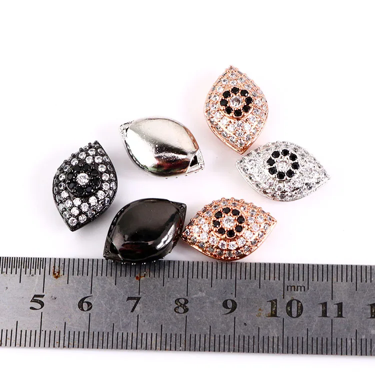 CZ6663 высококачественные бусины EvilEye с кубическим цирконием и