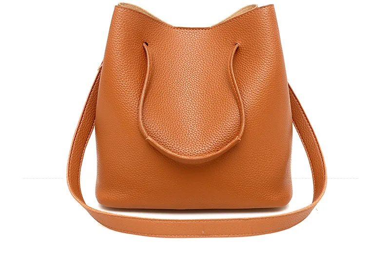 RU 2024 Shoulder Leather Tote Bags Plain Tote Bag Fashion Handbag Sets 4 Pieces Lady Hand Bags set