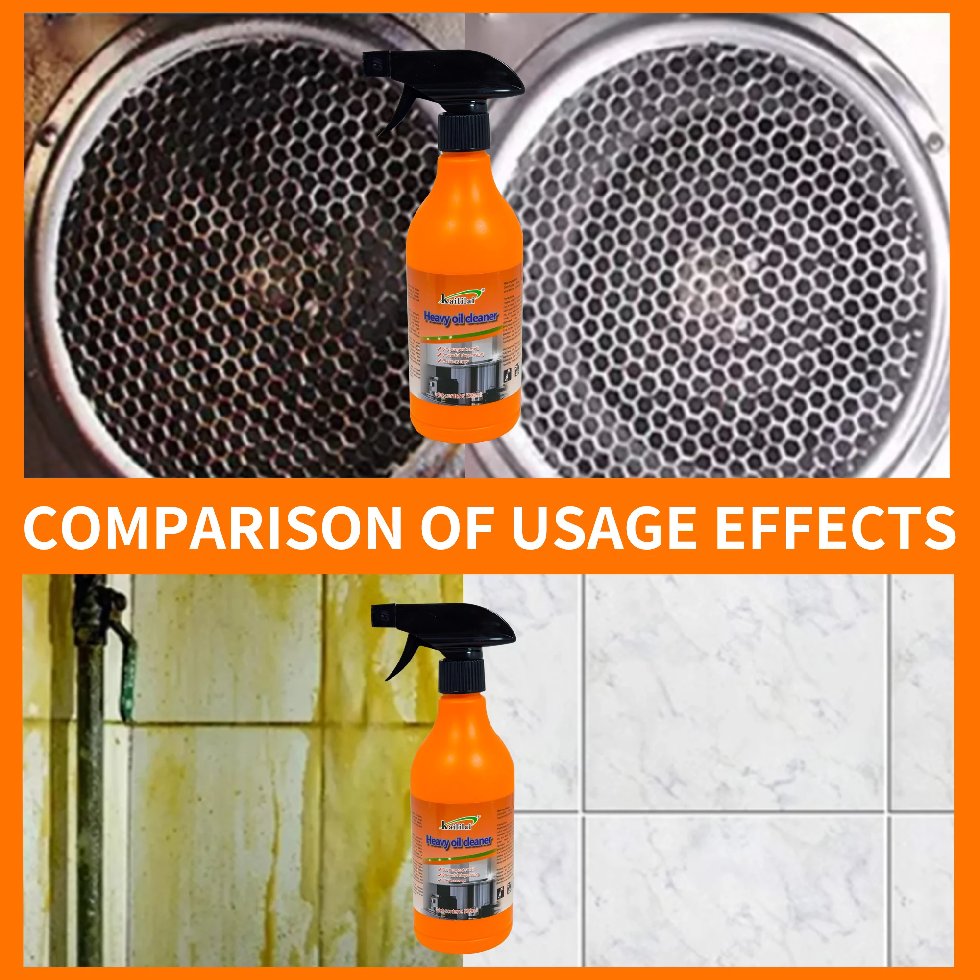 Kitchen Cleaner Spray Foam Oil Stain Cleaner Products for Oven and Kitchen Grease Cleaning Tools Liquid Cleaner Ingredients