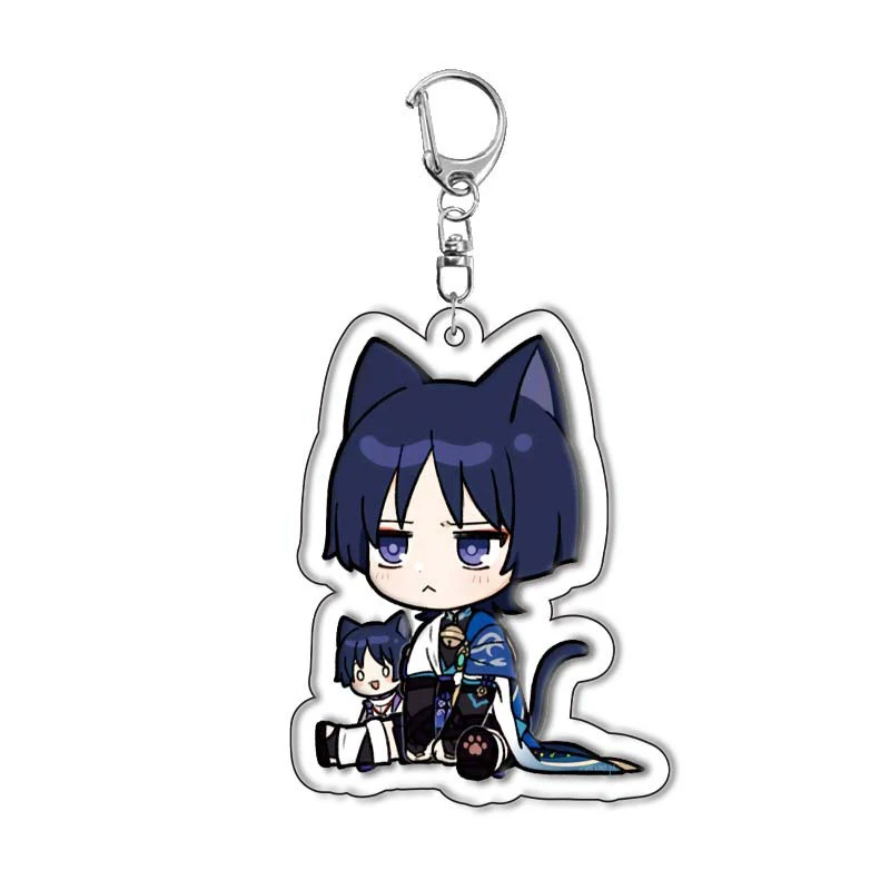 TLB Factory Designs Custom Transparent Pendant Laser-Cut Uv Printed High Quality Acrylic Anime Image Keychain Decorations