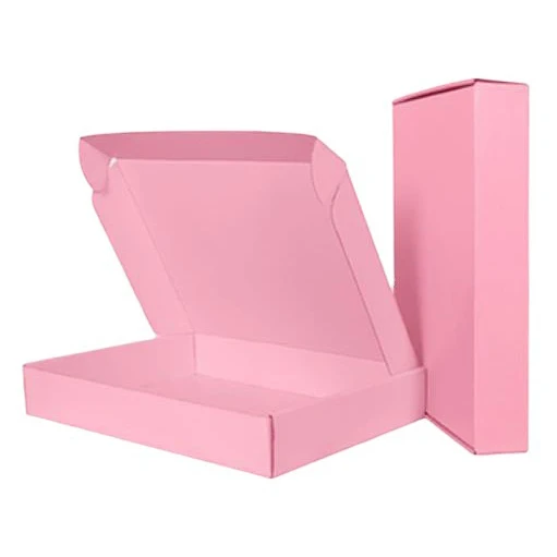 Custom Shipping Package Pink Box Private Label Express Packing Box Fashion Jewelry Makeup Clothing Packing Box