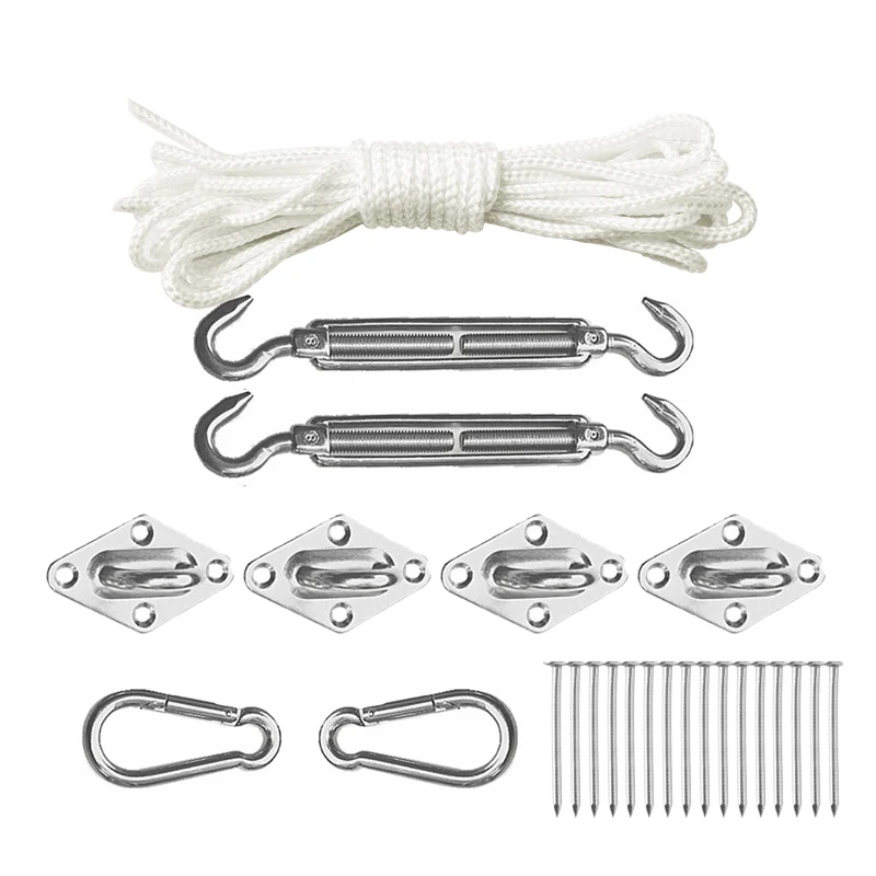 Sanjian Outdoor Waterproof 100% HDPE Garden Sun Shade Sail Rectangle Canopy