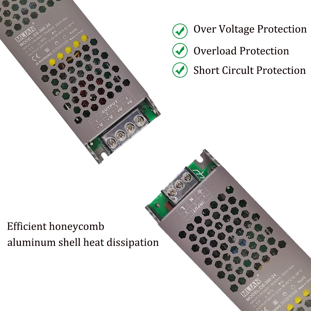 AC to DC12v 24volt 60w 100w 150w 200w 250w 300w 400watt power supply Constant current Constant voltage cctv led driver