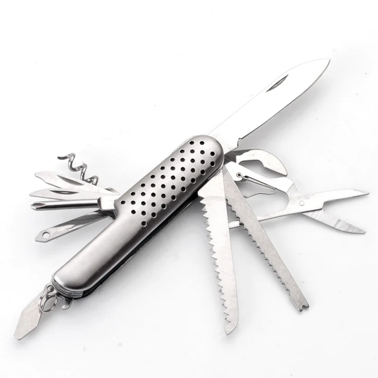 Оптовая продажа с фабрики, ручка из нержавеющей стали, Многофункциональный механический складной нож, складной карманный нож