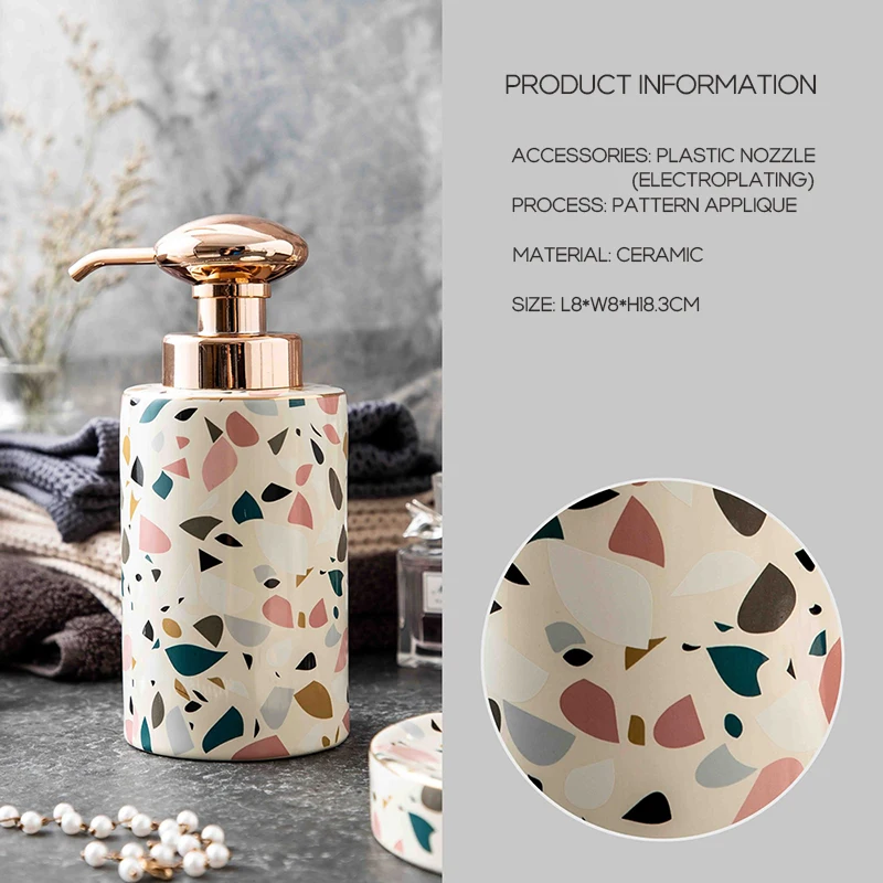 4 piece bathroom accessory set Tumbler Straw Set Bathroom Bathroom Accessories Set