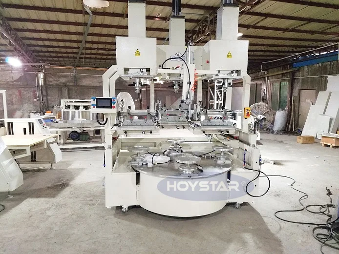 3 Colors Ceramic Plate Pad Printing Machine for bowl
