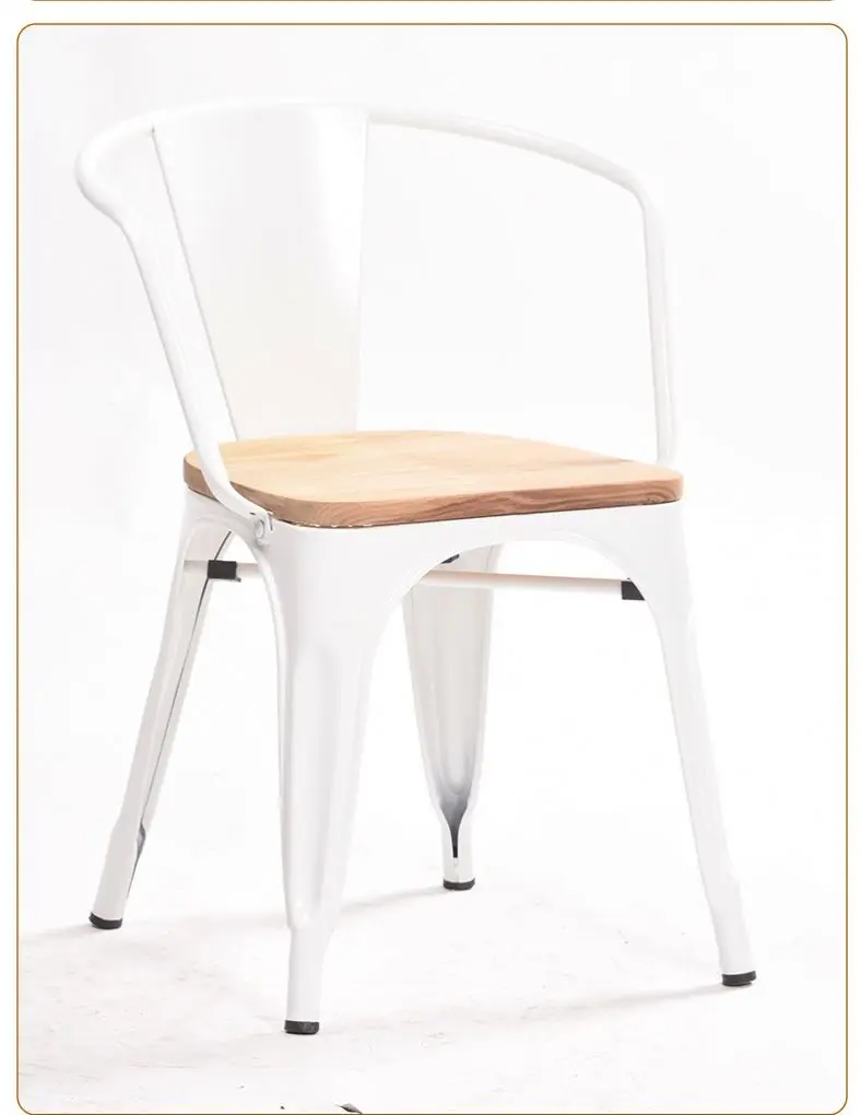 French Antique Wooden Metal Industrial Vintage Used Cheap Wooden Bar stools For Cafe