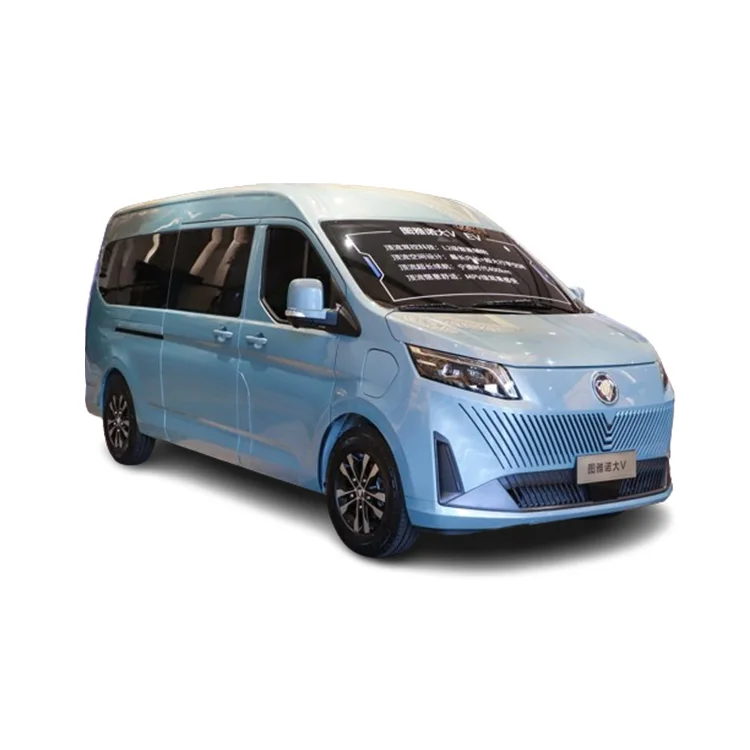 Direct sales reasonable price 5.49m 4 doors 4 wheels 215/75R16LT tyres 9 seater battery capacity 77.28kWh ev van