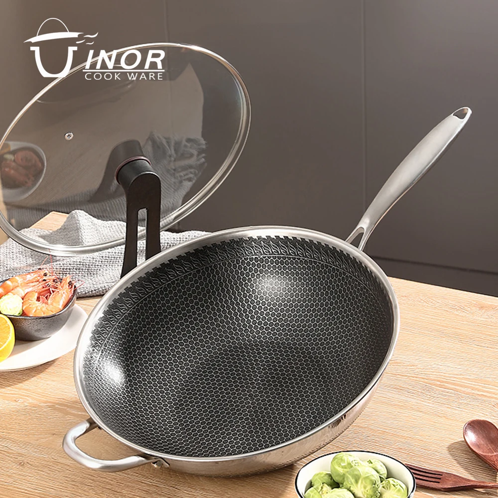 Amazon горячая Распродажа кухонная посуда нержавеющая сталь антипригарная сотовая сковорода с